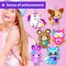 Unicorn Sewing Keyring Kit for Kids Age 7 8 9 10 11 12 Learn Art & Craft, Includes 6 Stuffed Animal Bear, Dog, Rabbit, Raccoon, Owl Dolls, Instruction & Felt Materials